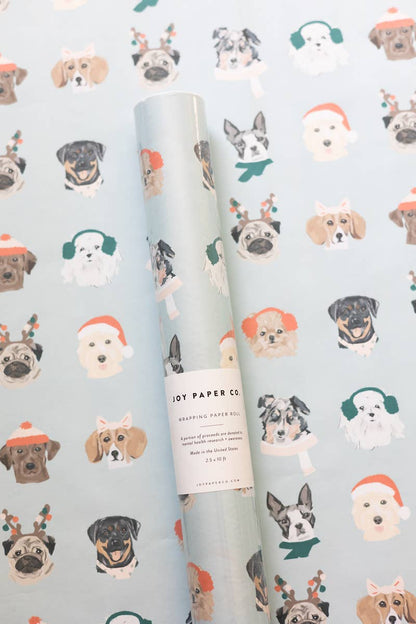 Joy Paper Co.: Holiday Dogs Wrapping Paper Roll