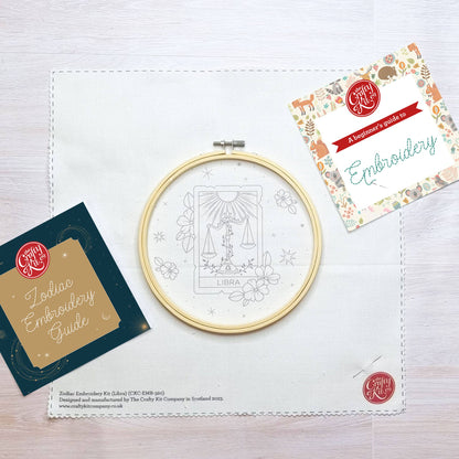 The Crafty Kit Company: Signs of Zodiac - Libra Embroidery Kit