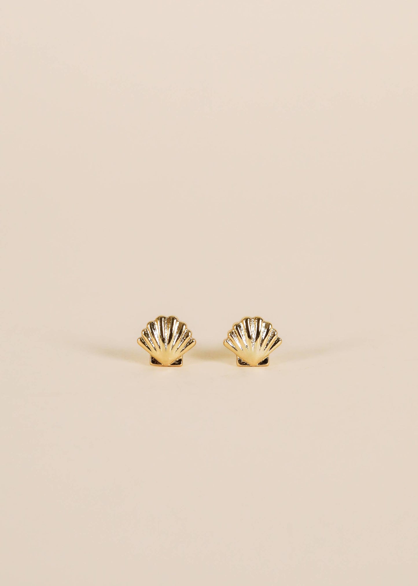 JaxKelly: Seashell - Gold Earrings