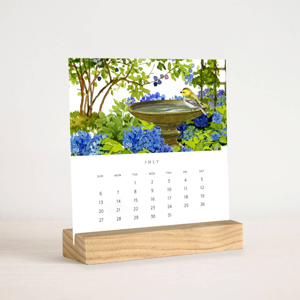 Felix Doolittle: 2025 Desk Calendar - Hidden Garden