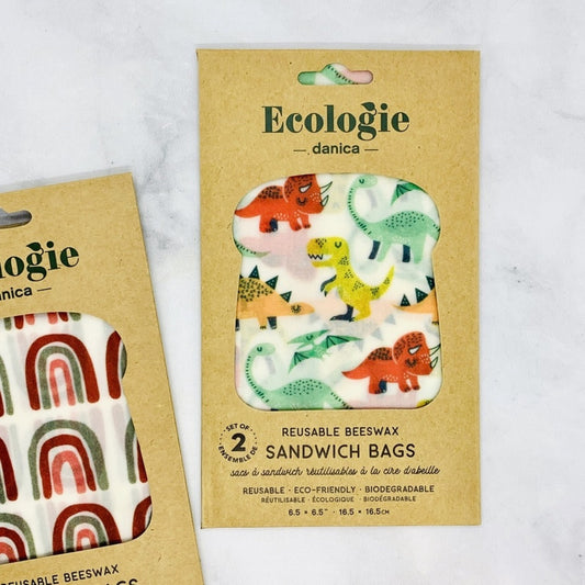 Ecologie: Reusable Beeswax Sandwich Bag (Set of 2)