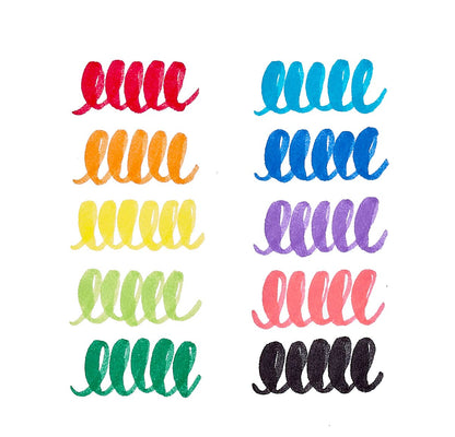 OOLY: Big Bright Brush Markers - set of 10