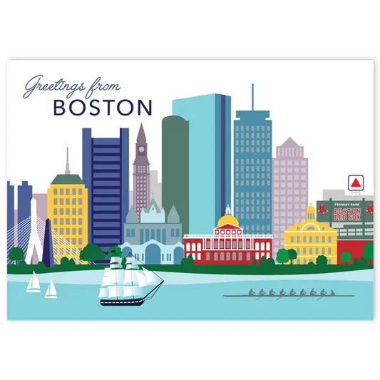 The Found: Boston Skyline Postcard