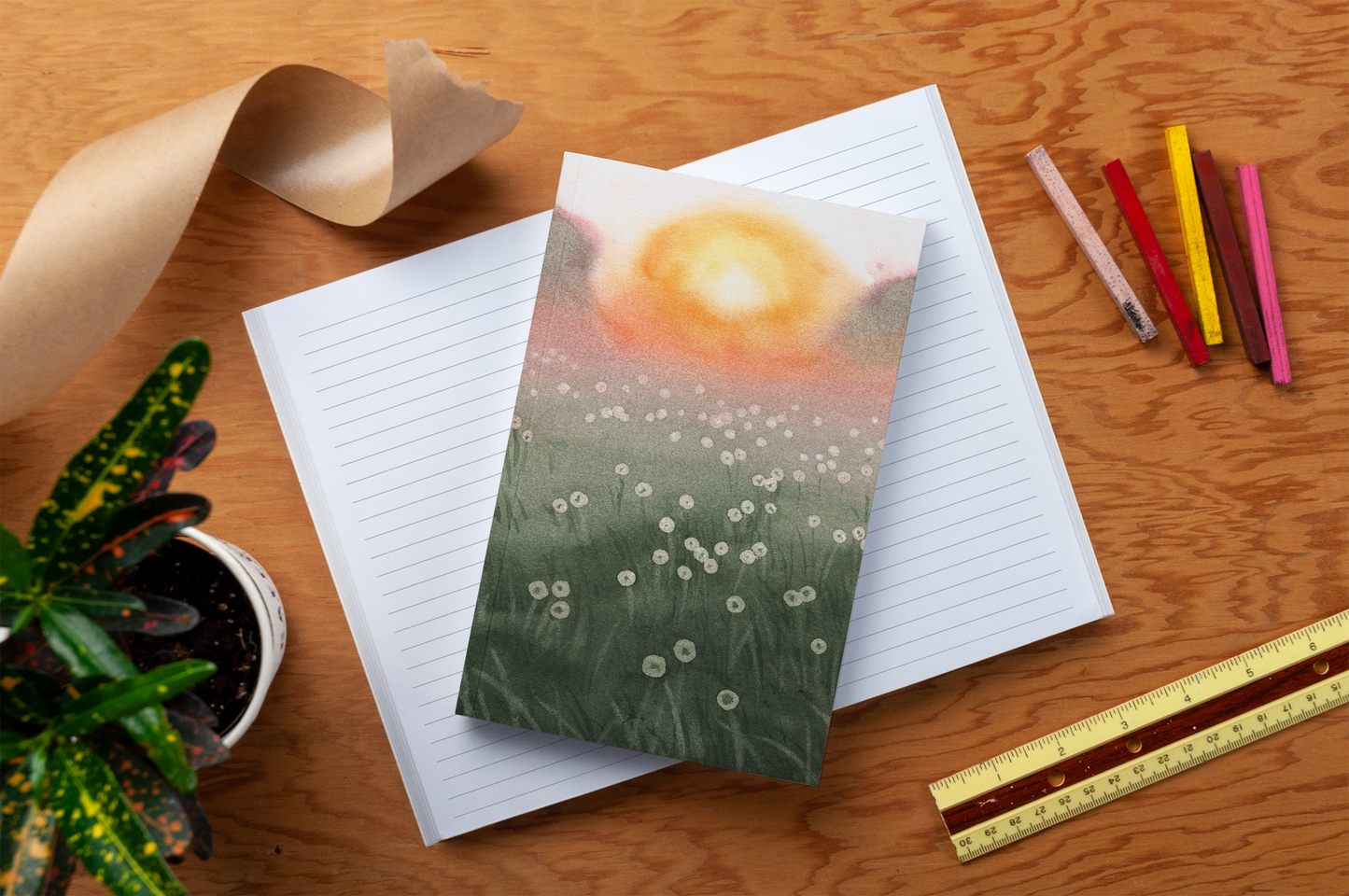 Denik:  Dewy Morning Classic Layflat Journal Notebook