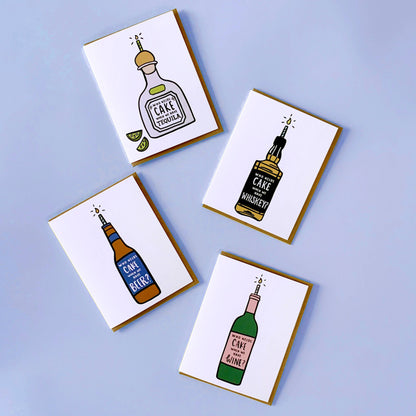 Brittany Paige: Cake Wine Card