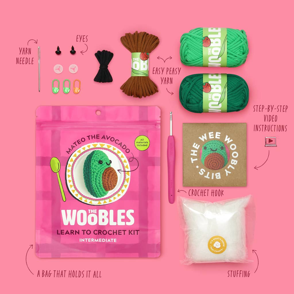 The Woobles: Mateo the Avocado Crochet Kit