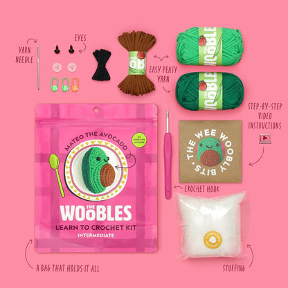 The Woobles: Mateo the Avocado Crochet Kit