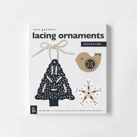 Wee Gallery: Festive Fun Lacing Ornaments