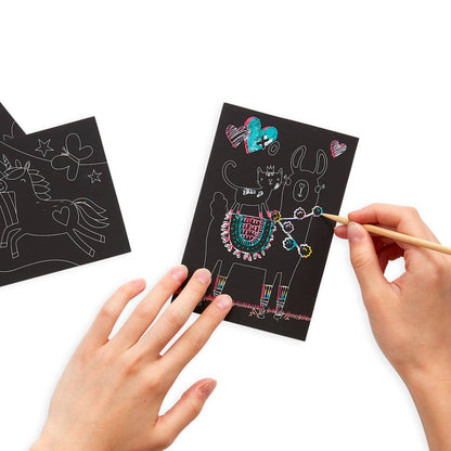 OOLY - Mini Scratch & Scribble Art Kit: Funtastic Friends