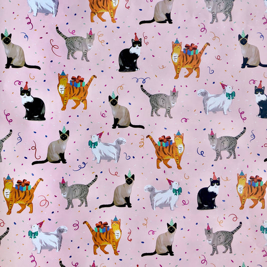 Jillson & Roberts: Festive Felines Gift Wrap Roll