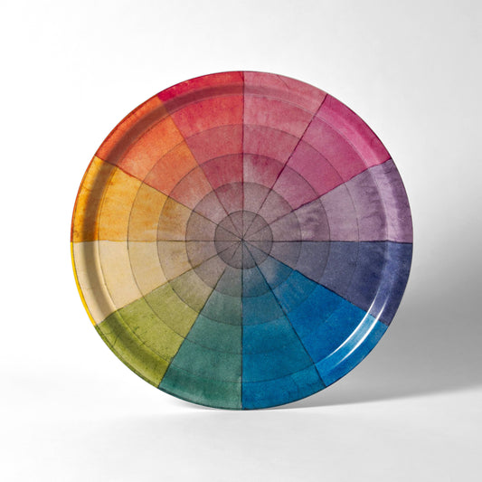 Roomytown Inc: Birchwood Tray - Philipp Otto Runge Color Wheel