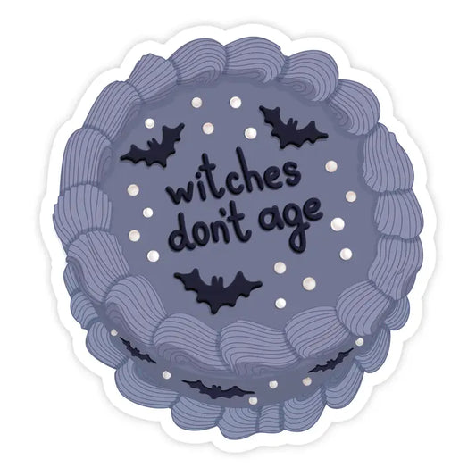 Shop Trimmings: Witches Don't Age Halloween Cake Sticker