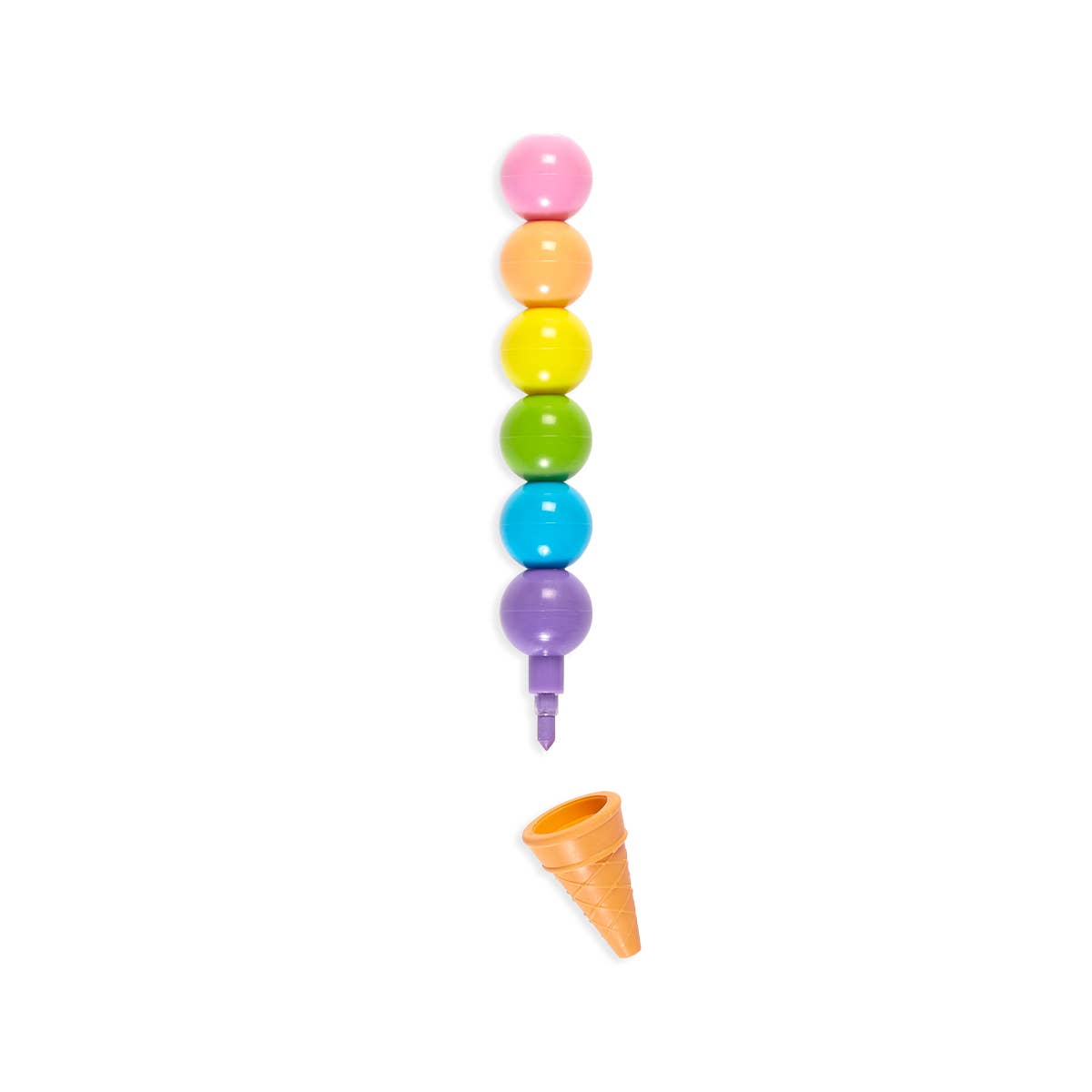 OOLY: Rainbow Scoops Vanilla Scented Stacking Erasable Crayons