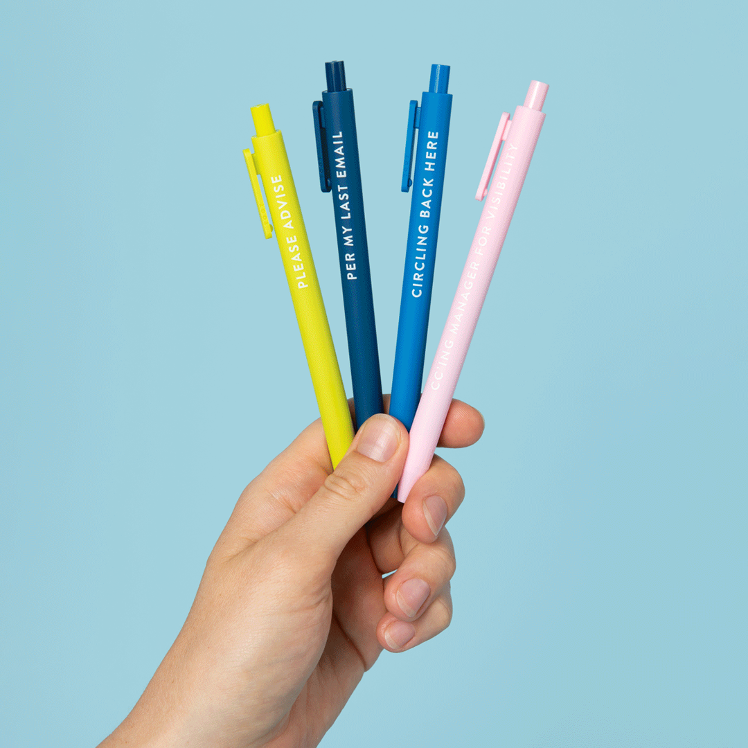 Brittany Paige: Passive Aggressive Corporate Lingo Jotter Pen Set