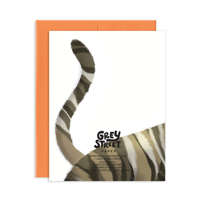 Grey Street Paper: Cat Hello Birthday Greeting Card