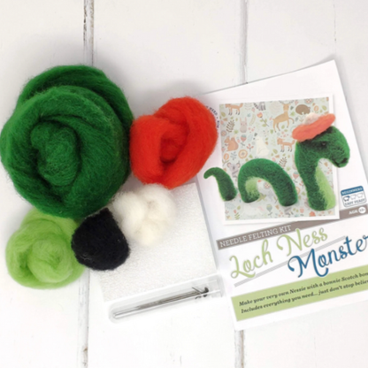 The Crafty Kit Company: Loch Ness Monster Needle Felting Craft Kit