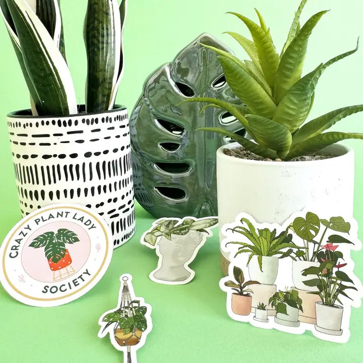 Shop Trimmings: Crazy Plant Lady Society Sticker