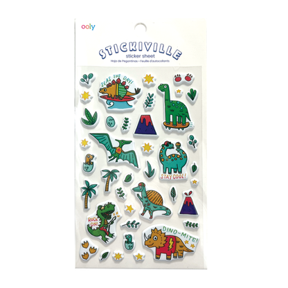 OOLY: Stickiville Standard - Dino-Mite! (Puffy)