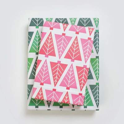 Wrappily Eco Gift Wrap Co.:  Tannenbaum  Double-sided Eco Wrapping Paper