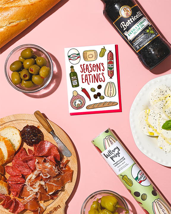Brittany Paige: Italian Meats & Cheeses Wrapping Paper Roll