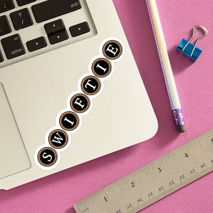 The Found: Swiftie Typewriter Keys Die Cut Sticker