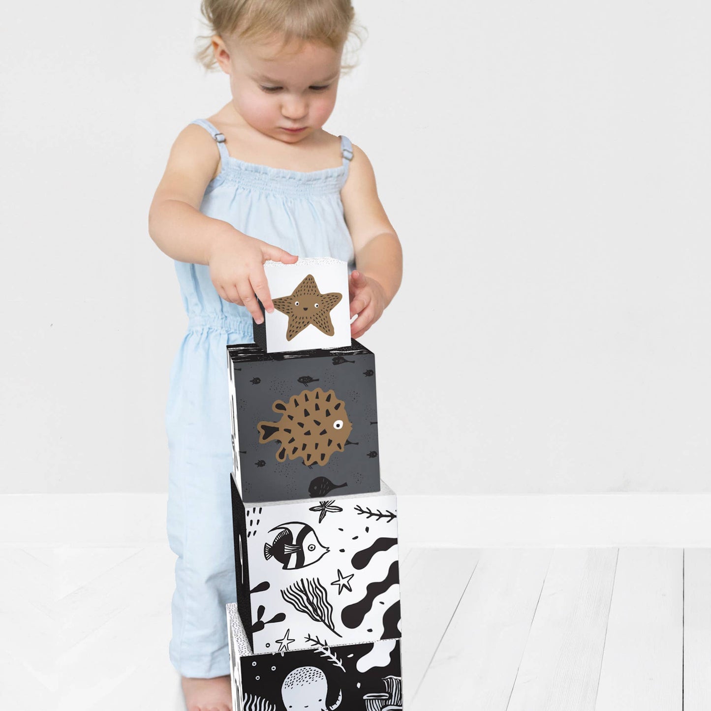 Wee Gallery: Nesting Blocks - Ocean Animals