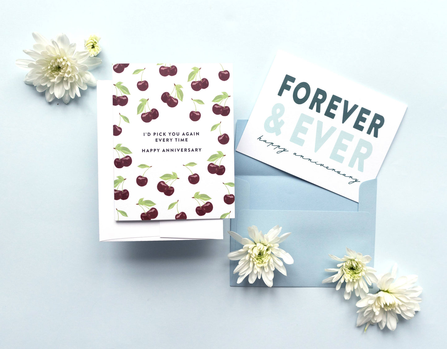 Joy Paper Co.: Pick You Again Cherries Anniversary Card