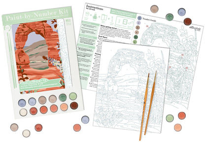 Elle Crée (She Creates): Arches National Park Paint-by-Number Kit