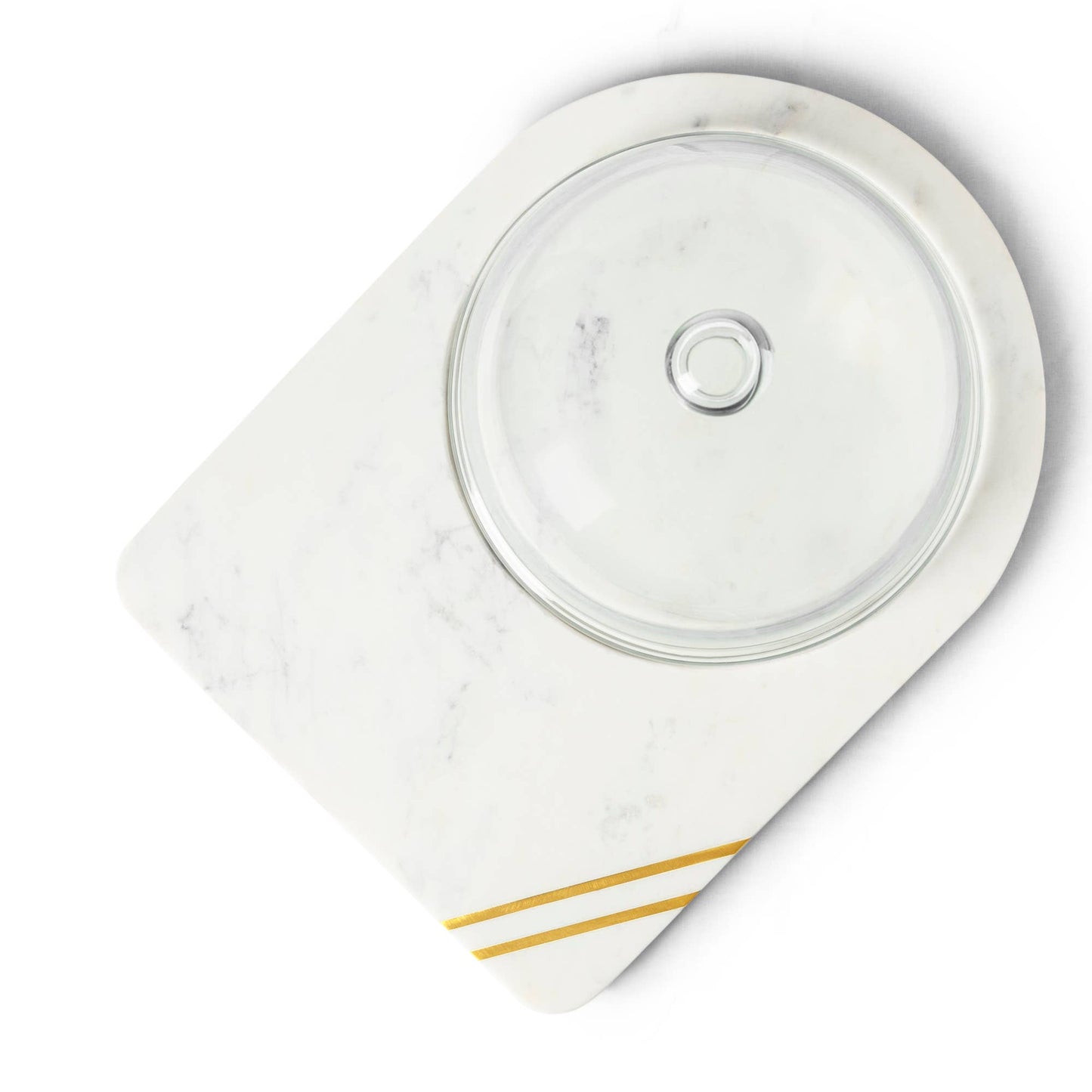 Gauri Kohli: Bavaria Marble Cheese Board with Glass Cloche