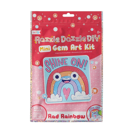 OOLY: Razzle Dazzle D.I.Y. Mini Gem Art Kit: Rad Rainbow