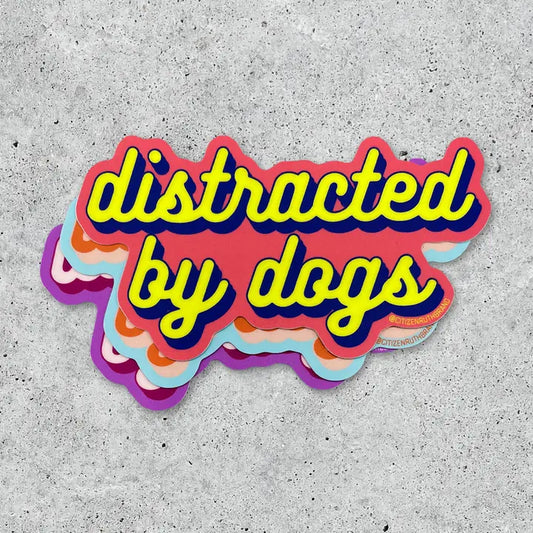 Citizen Ruth: Distracted By Dogs Vinyl Sticker