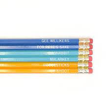 Grey Street Paper: Grandpa Cuss Words Set of 6 Pencils