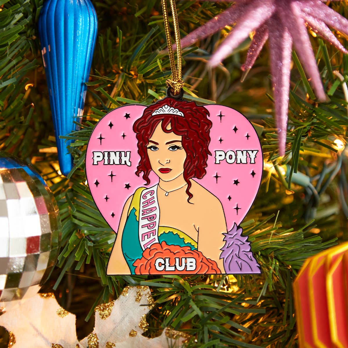 The Found: Chappell Roan Pink Pony Club Enamel Ornament