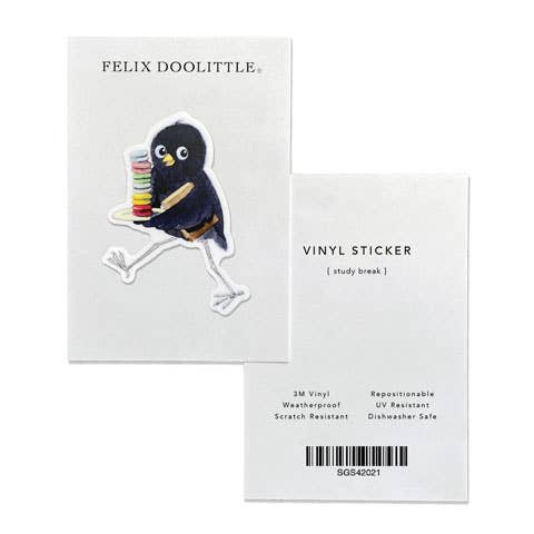 Felix Doolittle: Study Break - Vinyl Stickers