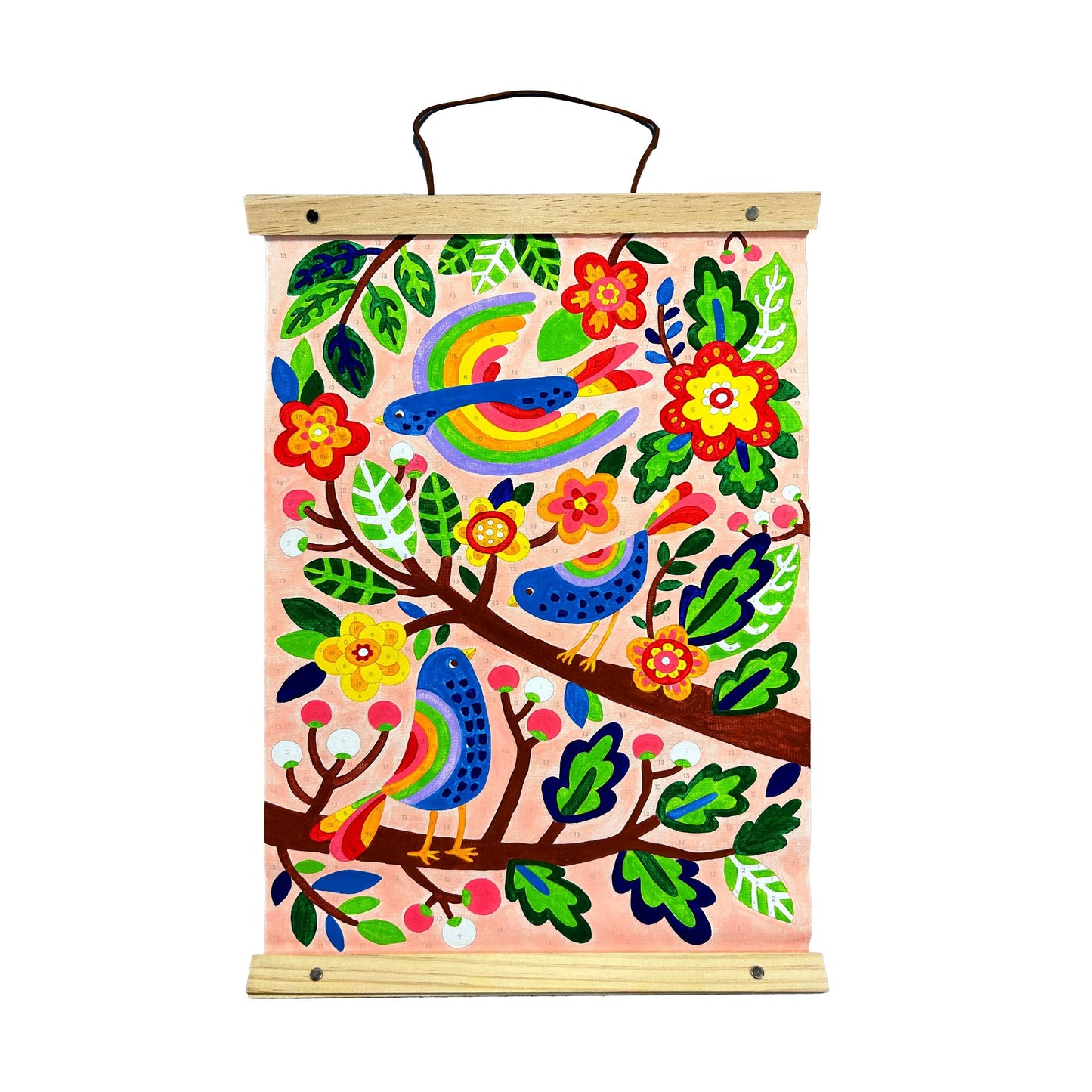 OOLY: Paintology Paint By Number Canvas Kit - Blue Birds 25 PC Set