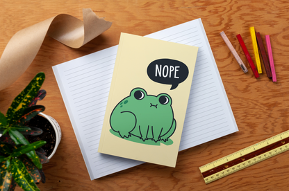 Denik: Nope Frog Classic Layflat Journal Notebook