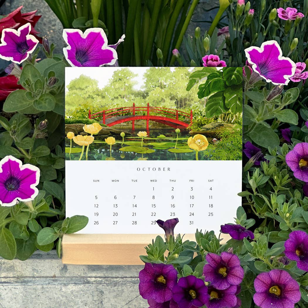 Felix Doolittle: 2025 Desk Calendar - Hidden Garden