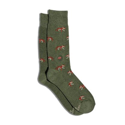 Conscious Step: Socks that Protect Tigers (Green Tigers)