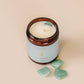 JaxKelly: 9oz Amber Crystal Candles - Amazonite - Hope