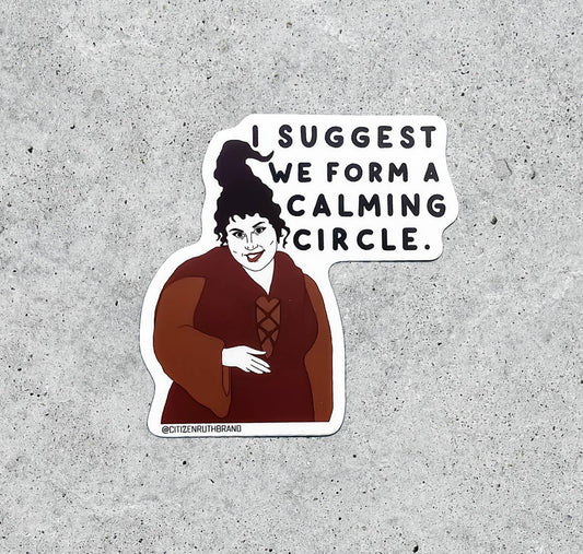 Citizen Ruth - Hocus Pocus Calming Circle vinyl sticker