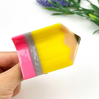 mildstyles: Book & Pen Acetate Hair Claw Clip – Creative Design