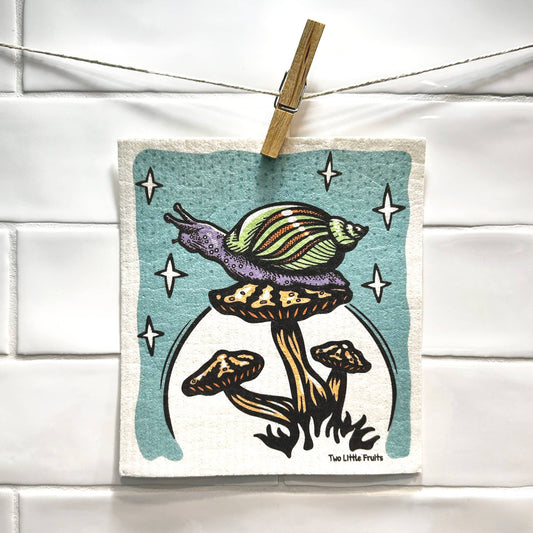 Two Little Fruits: Swedish Dishcloth - Garden Snail  – Reusable Swedish Sponge
