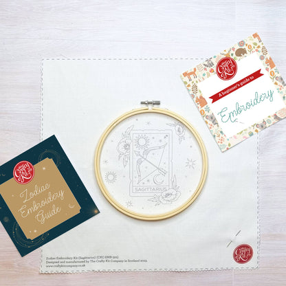 The Crafty Kit Company: Signs of Zodiac - Sagittarius Embroidery Kit