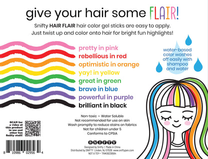 SNIFTY: HAIR FLAIR - Hair Color Gel Sticks Set of 8