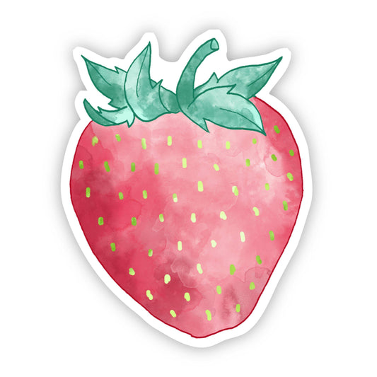 Big Moods: Strawberry Watercolor Sticker