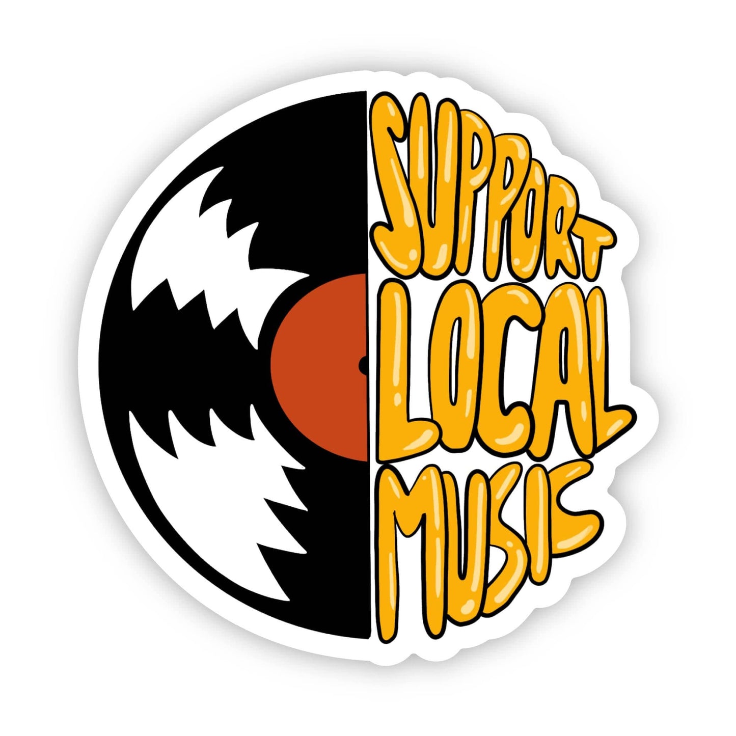 Big Moods: Support local music sticker