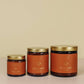 JaxKelly: 4oz Amber Crystal Candles - Yellow Jasper  - Happiness