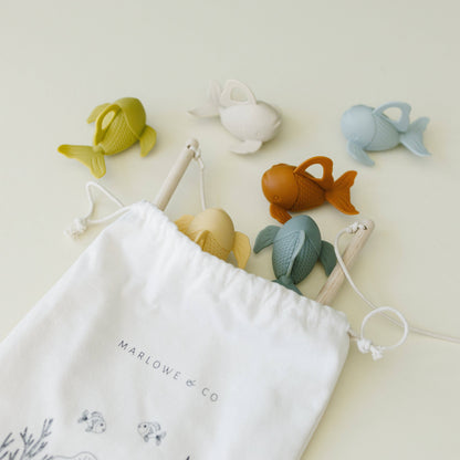 Marlowe & Co: Silicone and Wood Fishing Play Set