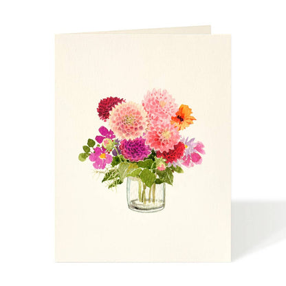 Felix Doolittle: Autumn Dahlias - Flower Garden Greeting Cards