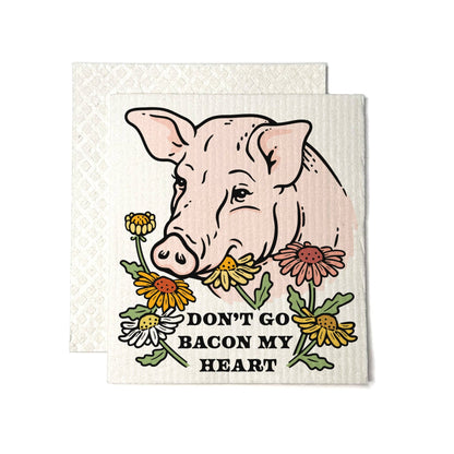 Two Little Fruits: Swedish Dishcloth - Funny Pig Dishcloth  – Kitchen Gift